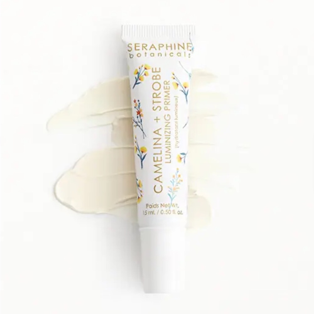 Seraphine Botanicals Peach Glow Luminizing Primer NIB